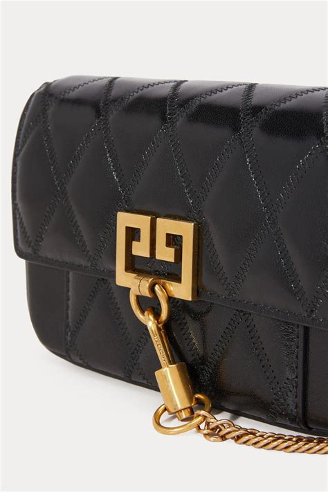 givenchy mini pocket bag in diamond quilted leather|Small 4G Soft bag in quilted leather with chain .